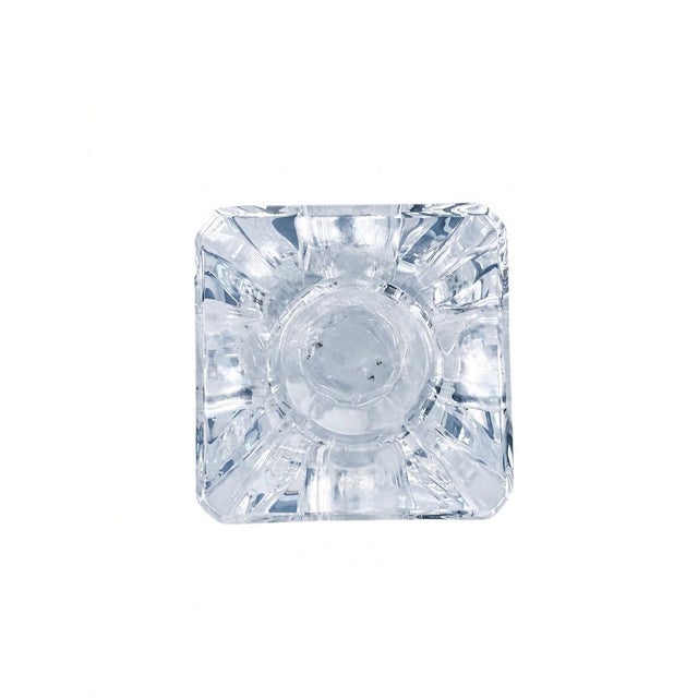Glass Late 20th Century Orrefors Regina Crystal Candle Holders, a Pair For Sale - Image 7 of 10