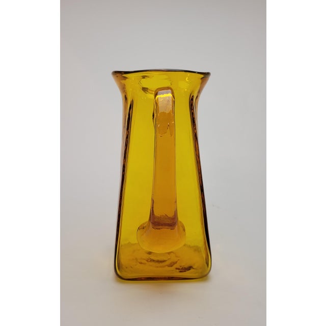Mid-Century Modern 1960s Mid Century Modern Blenko Pitcher Signed For Sale - Image 3 of 15
