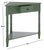 Contemporary Gomez 1 Drawer 1 Shelf Corner Table in Dusty Green For Sale - Image 3 of 10