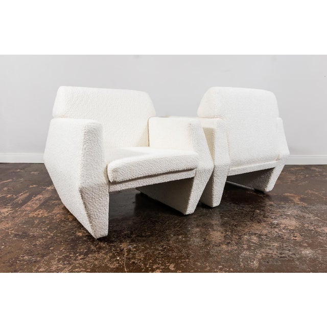 Vintage Geometric Armchairs from LFM, Poland, 1970s, Set of 2 For Sale - Image 4 of 16