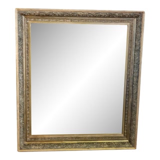 19th C French Louis XV Rococo Walnut Gilt Wall Mirror Ornate Gold Frame For Sale