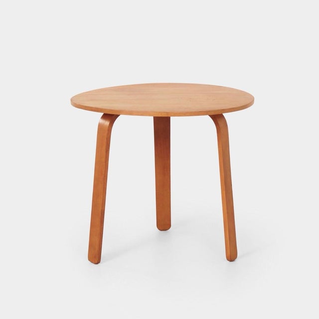 Brown Model TE07 Coffee Table in Oak with Curved Legs by Cees Braakman for Pastoe, 1950s For Sale - Image 8 of 8