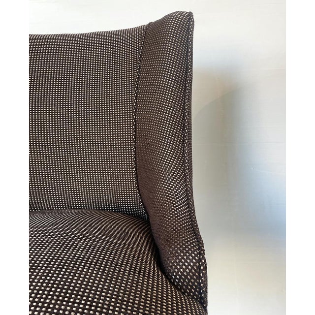 Set of Brown Fabric Armchairs, 1950s For Sale - Image 12 of 14