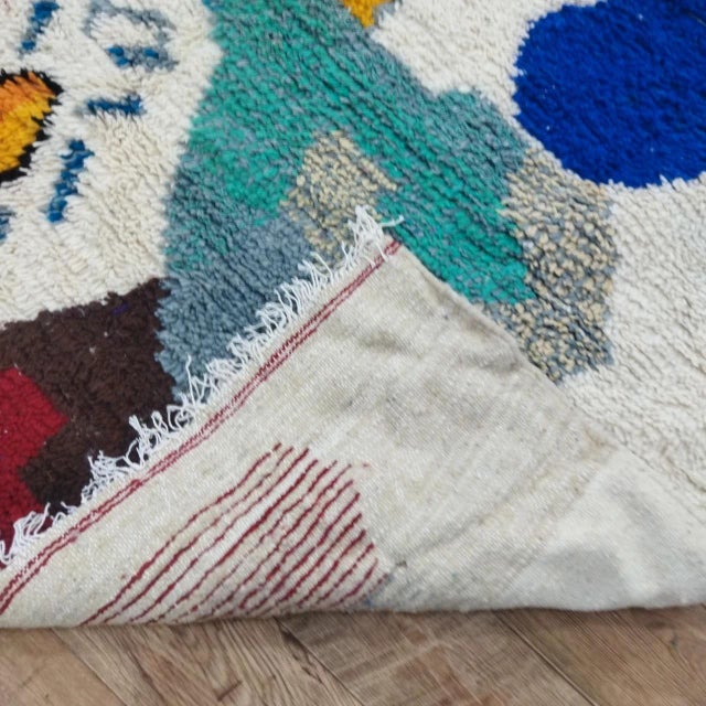 Moroccan Berber Textile Wall Art – Abstract Figurative Design For Sale - Image 9 of 9