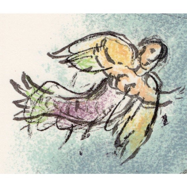 Modern Marc Chagall, Athena Guides Telemachus' Boat, from Odyssey, 1989, Lithograph For Sale - Image 3 of 11