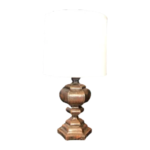 1900s Early/Antique Italian Silver Gilt Lamp Rewired