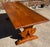 Brown Vintage French Country Trestle Farm Dining Table For Sale - Image 8 of 10