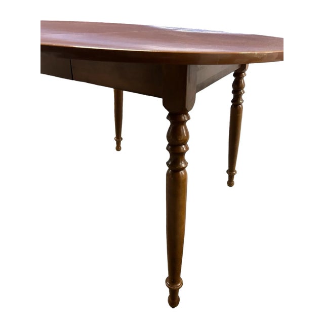 Vintage Dining Table Ethan Allen by Baumritter Round/Oval American