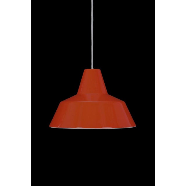 Louis poulsen “working pendant,” denmark, 1960s/1970s. Design: axel wedel madsen, 1951, denmark. Heavy-duty construction....