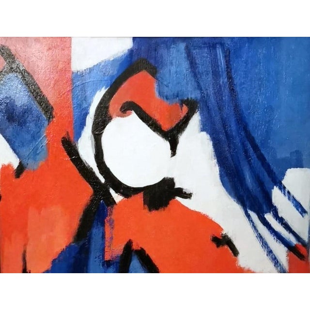 1980s 1980s French Symbolic Expressionism Oil Painting Depicting French Revolution For Sale - Image 5 of 13