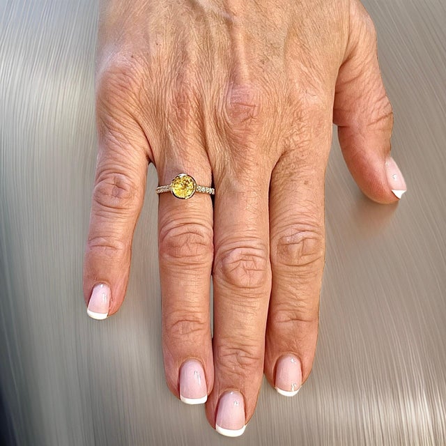 Natural Quality Sapphire and Diamond Ring Size 6.5 14k Y Gold 2.28 TCW Certified $4,950 311009 This is a Unique Custom...
