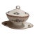 Delisting, Hostess Gift-Ginori 1980s Unuse Italian Porcelain Rare European Pattern Mini Tureen For Sale