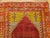 Textile Vintage Turkish Prayer Area Rug, Hand-Knotted Wool, 4x5, Abrash Red & Yellow For Sale - Image 7 of 14