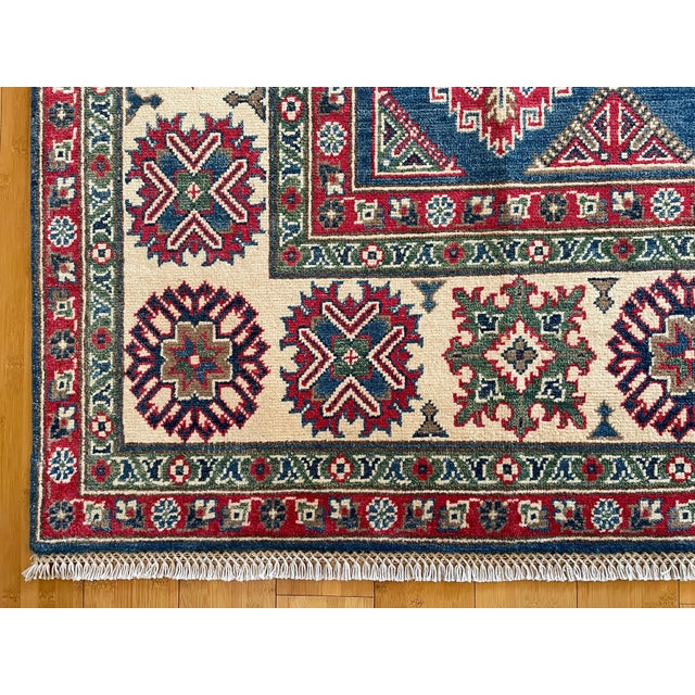 2000 - 2009 Tribal Super Kazak Area Rug 8x10 For Sale - Image 5 of 11