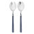 Contemporary Mepra Fantasia 2-Piece Salad Servers Set, Dark Cobalt For Sale - Image 3 of 3