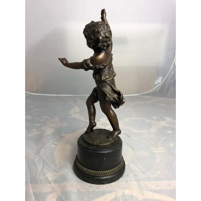 Dancing Child in Bronze, 20th Century For Sale - Image 5 of 10