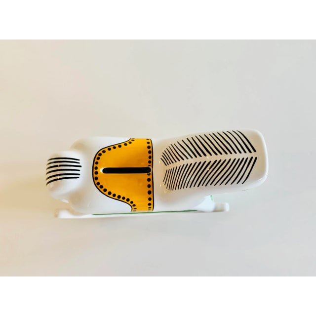 Vintage German Porcelain Rocking Horse "Piggy" Bank For Sale - Image 9 of 10