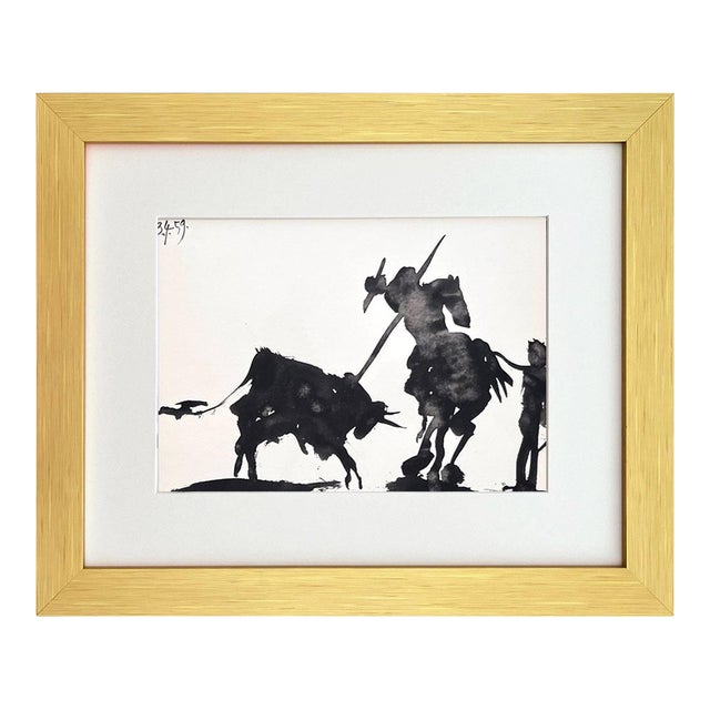 Pablo Picasso Framed Toros Y Toreros 5 Dated 3/4/59 For Sale