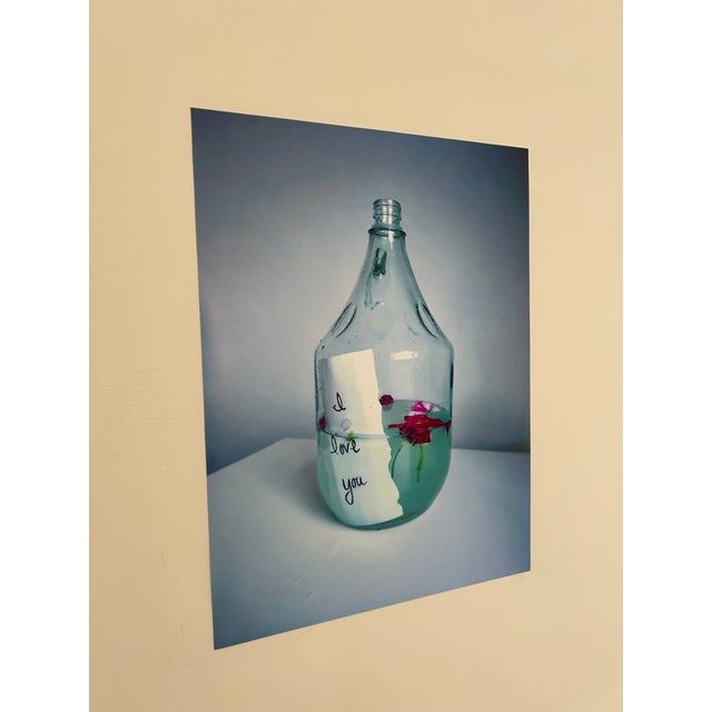 Message In A Big Bottle - I Love You Photograph by Natalie Mitchell/Sette Design A message of love for the world, your...