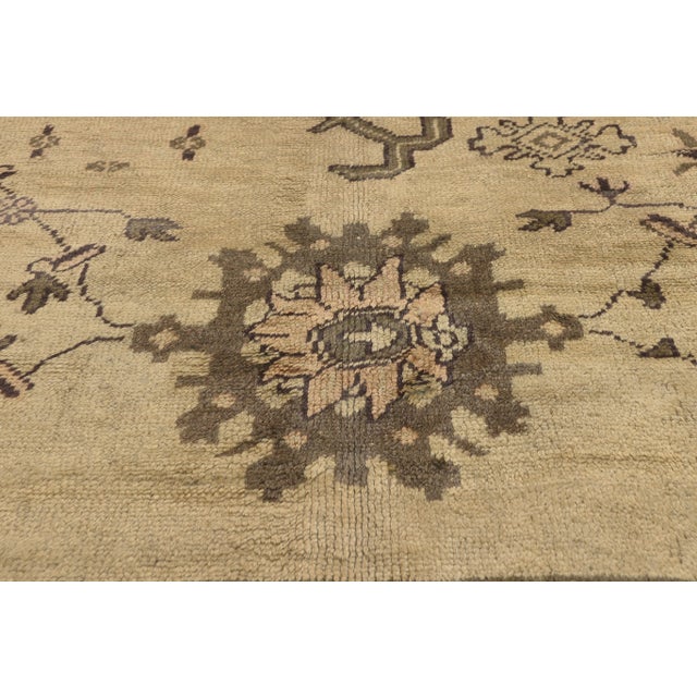 Vintage Turkish Oushak Rug- 05'08 X 07'10 For Sale In Dallas - Image 6 of 12