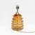 Mid-Century Modern Amber Rostrato Murano Glass Table Lamps, 2000, Set of 2 For Sale - Image 3 of 8