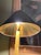 Pair Vintage 1987 Chapman Brass Dolphin Buffet Lamps Black Gold Foil Shades 37" For Sale - Image 12 of 13