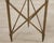 Formations Patinated Iron Travertine Triangular Drink Table For Sale - Image 11 of 17