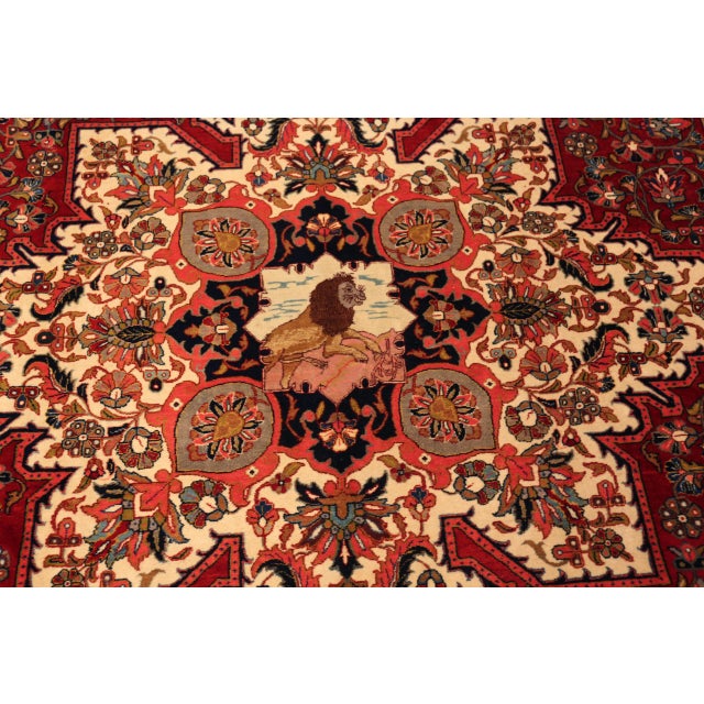 Textile Nazmiyal Collection Antique Heriz Rug For Sale - Image 7 of 12