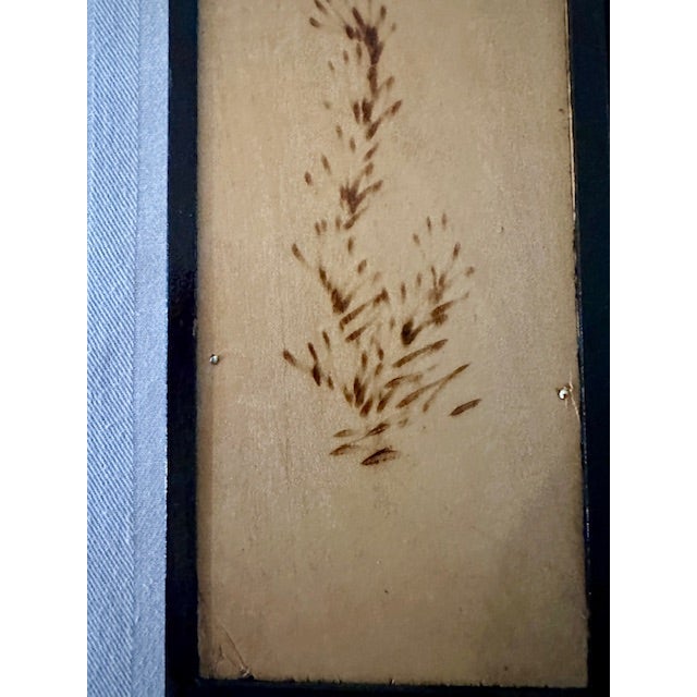 Vintage Asian Shell Art Shadow Box Table Top Screen With Four Panels For Sale - Image 13 of 16