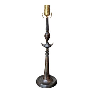 Late 20th Century Cast Iron Lamp After Giacometti For Sale