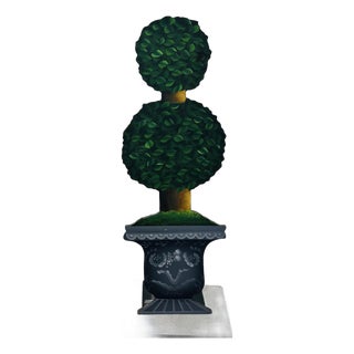 Vintage Topiary Umbrella Stand For Sale