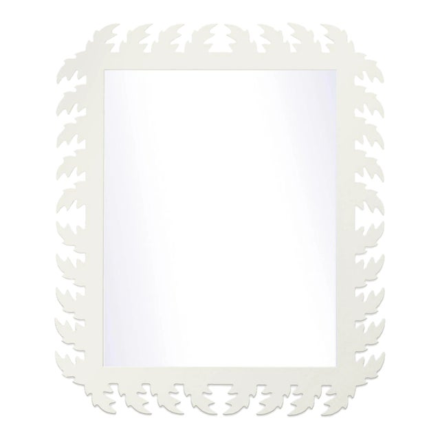 Fleur Home Audubon Rectangle Mirror in White Dove, 24x38 For Sale