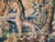 17th Century Flemish Verdure Tapestry Two Herons Eating a Frog , Fantasized Giraffe and Boat , Circa 1700 For Sale - Image 5 of 18