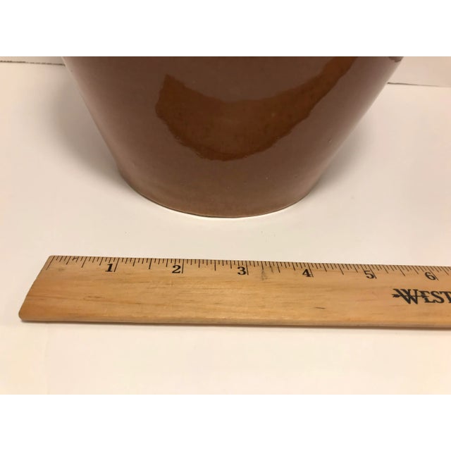 Ceramic 19th Century Brown Glazed Stoneware Jug With Wire Handle For Sale - Image 7 of 8
