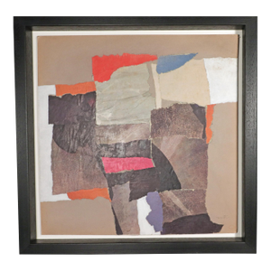 Robert J. Wirth Collage Painting, Titled "Collage"