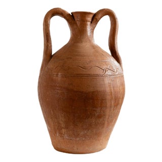Antique Terracotta Amphora Vase, 1800s For Sale