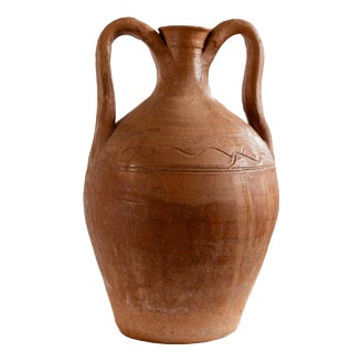 Antique Terracotta Amphora Vase, 1800s For Sale
