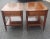 1960s Georgetown Galleries 2-Tier Holliwood Regency Mahogany Side Tables on Wheels, Pair For Sale - Image 12 of 12