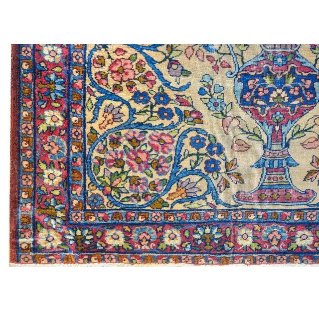 Early 20th Century Lavar Kirman Prayer Rug For Sale In Chicago - Image 6 of 9