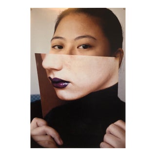Emily Cheng, Faces, Vintage Color Photograph Digital Photo Collage Print Asian American For Sale