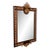 1970s Large Vintage Walnut Decorative Mirror For Sale