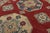 Textile Kazak Rug 5'1'' X 7'2'' Red Wool Tribal Hand-Knotted Oriental Carpet For Sale - Image 7 of 12