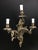 - 1940s bronze wall sconce - Delicate decorations - New wiring & candleholder European Plug (up to 250V).The wiring of...