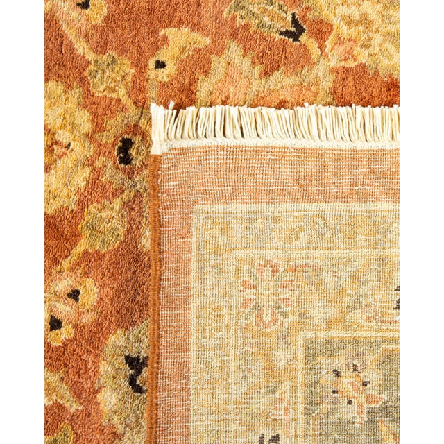 2000 - 2009 Mogul, One-of-a-Kind Hand-Knotted Area Rug in Brown, 6' 2" x 8' 10" For Sale - Image 5 of 8