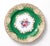 Rare 1906 Crown Staffordshire hand painted Green with Gold dinner plates. Set of 12 Pattern A13991 Elegant Green plates...