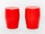 Red Philippe Starck for Xo "Bonze" Stools, Pair For Sale - Image 8 of 9