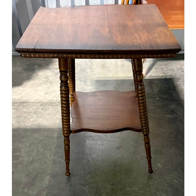 Antique Two-Tier Parlor Table For Sale - Image 6 of 10