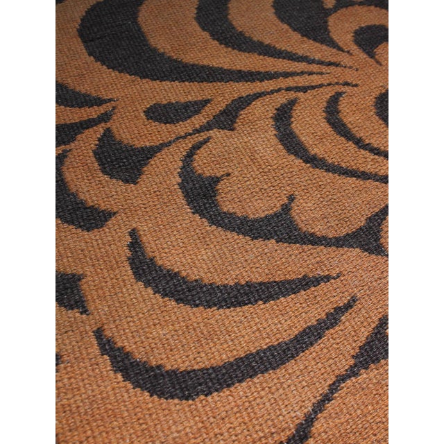 Mid-Century Graphic Double-Sided Wool Rug by Berit Woelfer, 1960 For Sale - Image 4 of 7