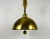 Metal Mid-Century Modern Brass Pendant Lamp by WKR, 1970s, Germany For Sale - Image 7 of 12