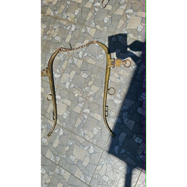 19th-Century Brass Horse Collar, Set of 2 For Sale - Image 9 of 9